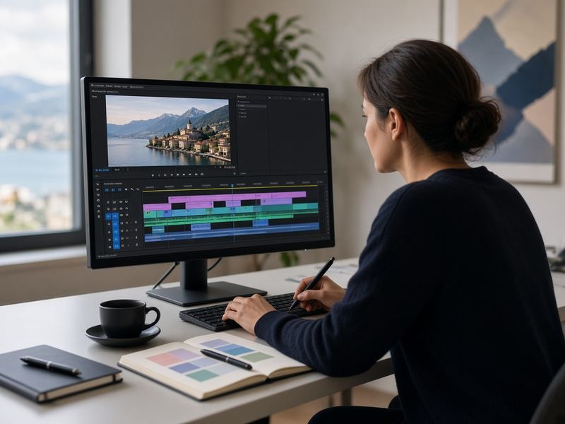Editing workflow at Sharps Umlauts Story Lab